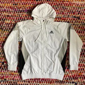 adidas windbreaker zip up jacket
